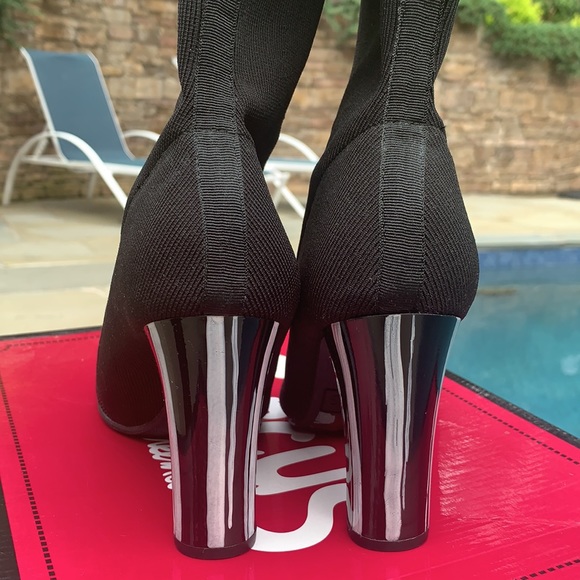 New Circus Sam Edelman Black and White Sock boots - Picture 2 of 12